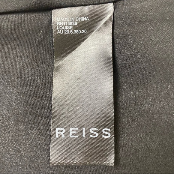 Reiss Louise Ditsy Floral Flared Woven Mini Dress Net Trim Multi Color.Sz 6. - Picture 11 of 12